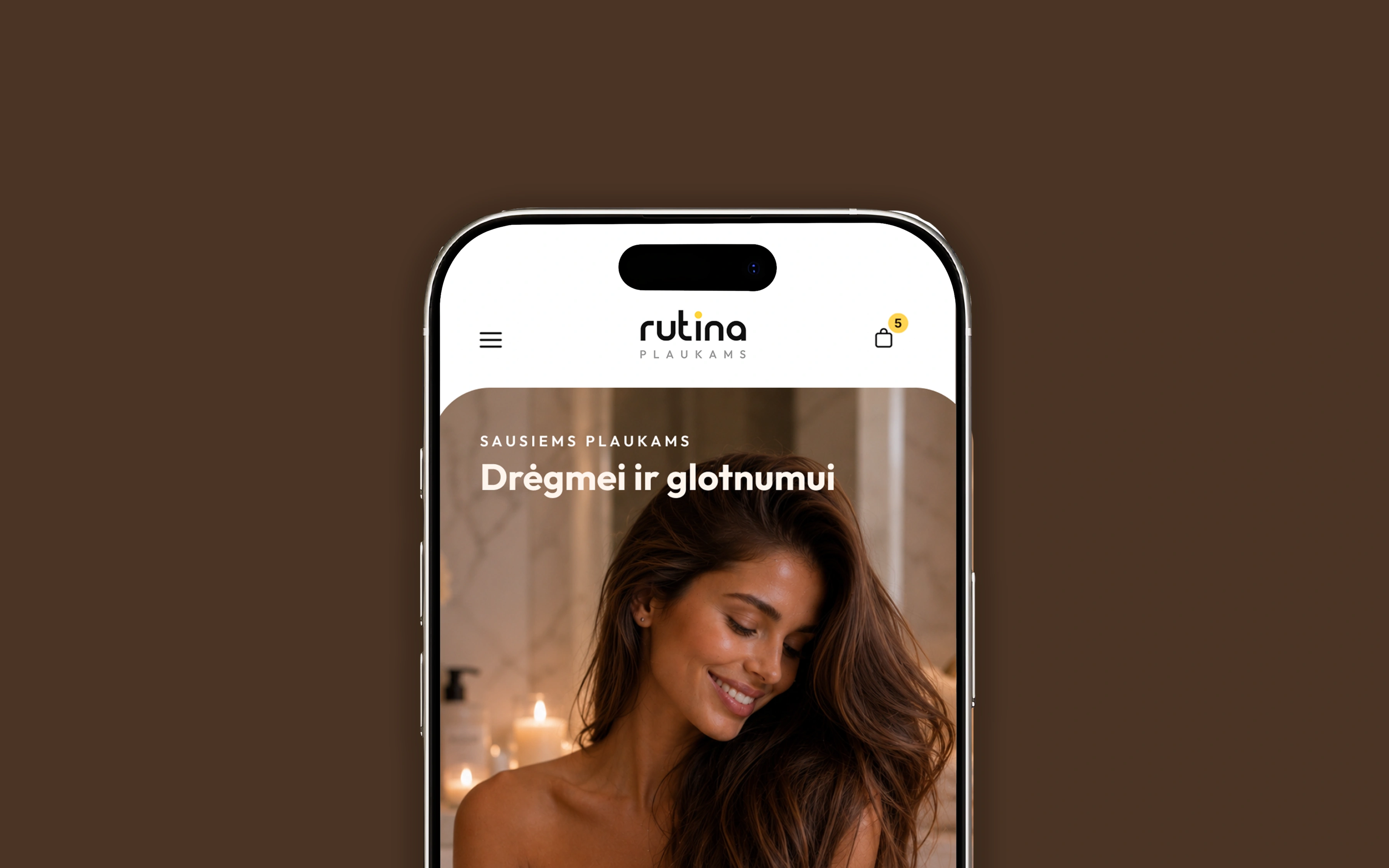 Mobilios versijos ekranai